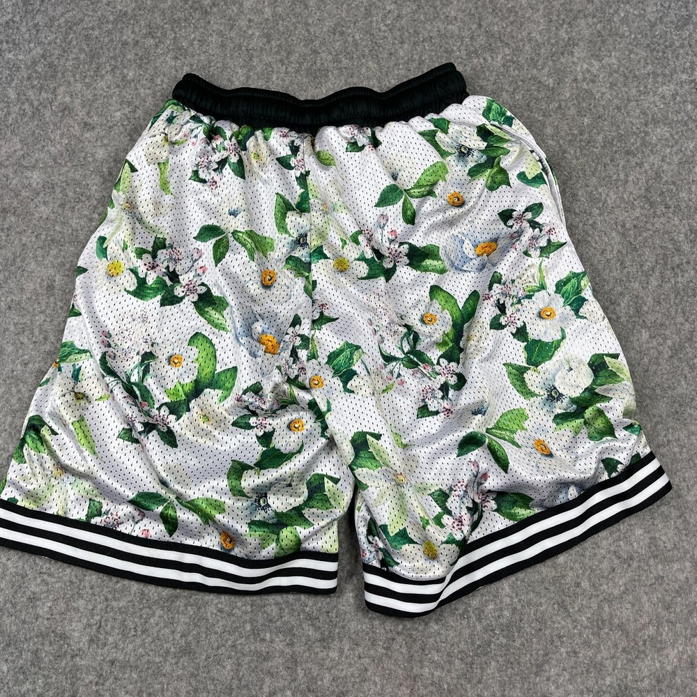 Super Fresh Shorts Adult Medium Multicolor Floral Basketball Mesh Limited Ed. - Picture 2 of 13